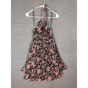 Express Black Floral Sundress Size XS